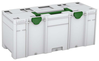 Systainer³ XXL 337, Light Grey with Emerald Green lid handle and Emerald Green catches