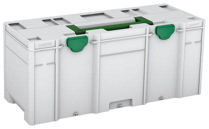 Systainer³ XXL 337, Light Grey with Emerald Green lid handle and Signal Green catches