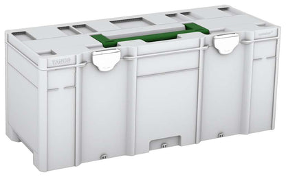 Systainer³ XXL 337, Light Grey with Emerald Green lid handle and White catches