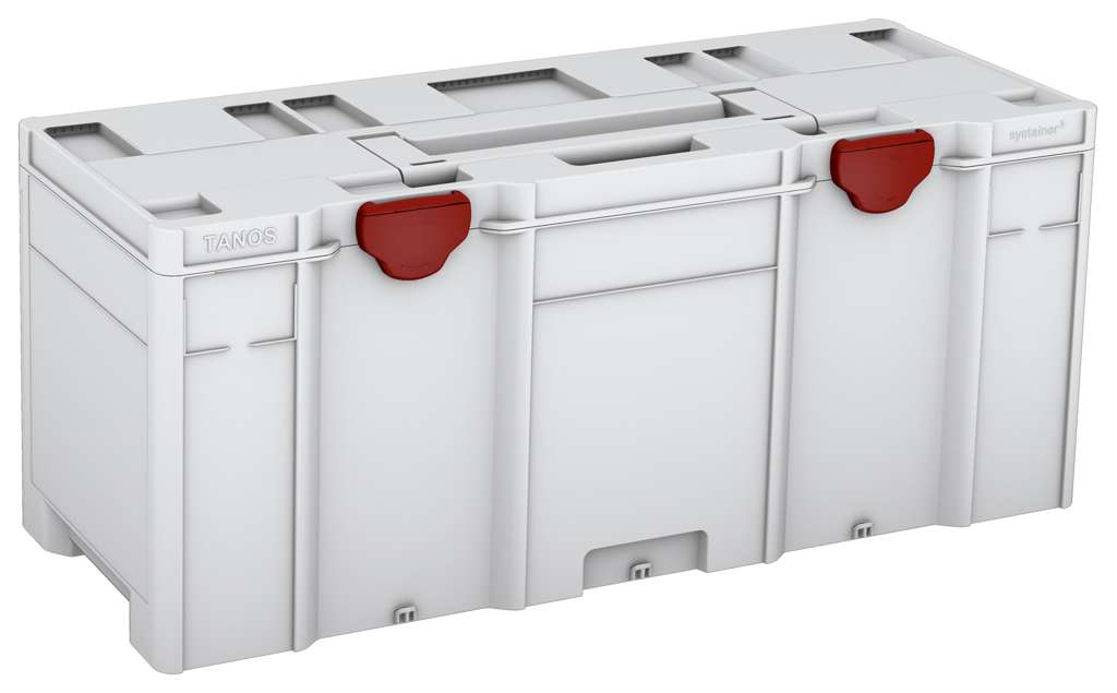 Systainer³ XXL 337, Light Grey with Carmine Red catches
