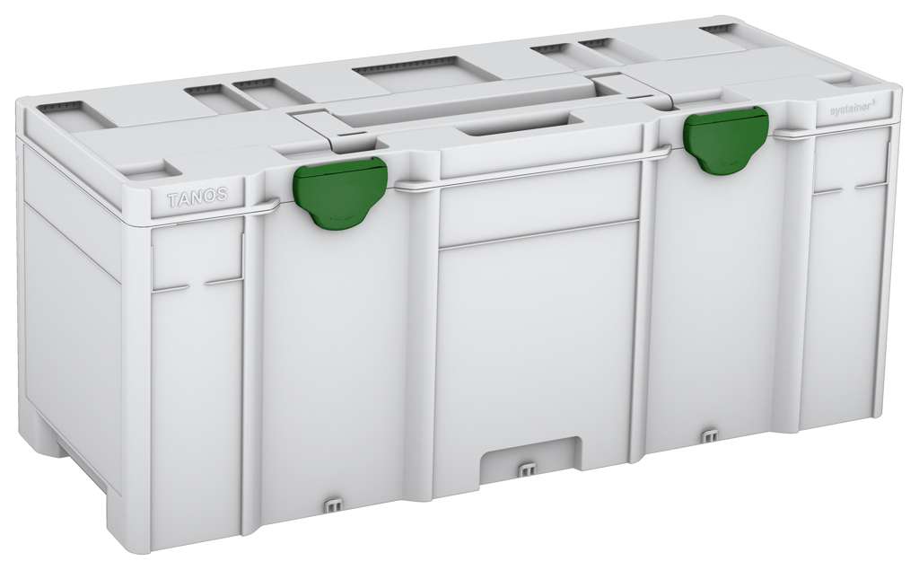 Systainer³ XXL 337, Light Grey with Emerald Green catches
