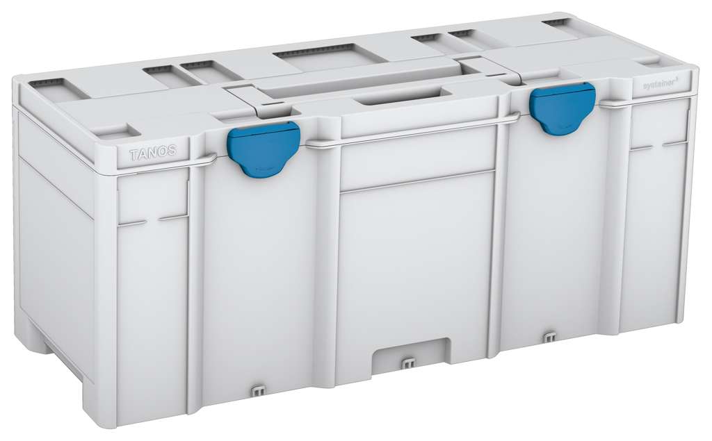 Systainer³ XXL 337, Light Grey with Sky Blue catches
