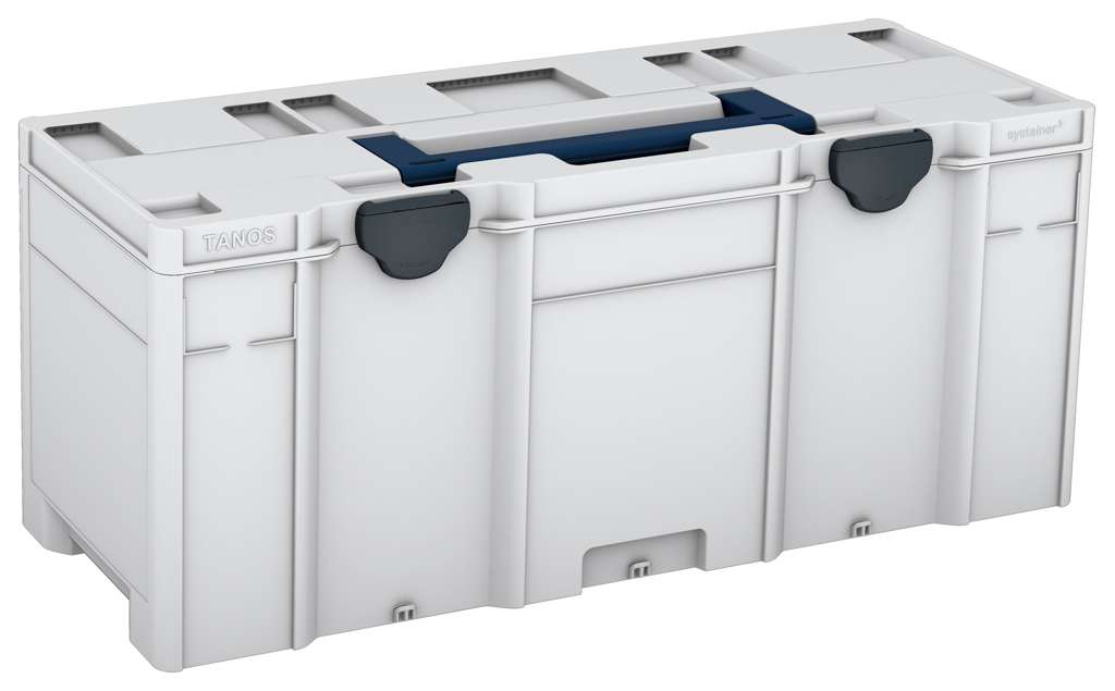 Systainer³ XXL 337, Light Grey with Sapphire Blue lid handle and Anthracite catches