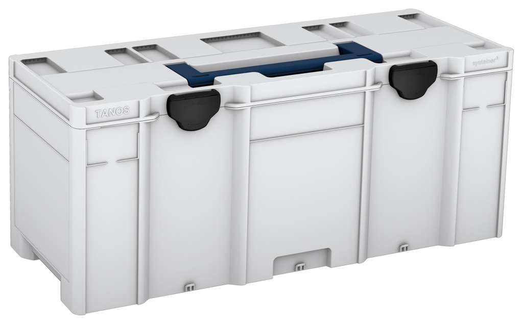 Systainer³ XXL 337, Light Grey with Sapphire Blue lid handle and Black catches