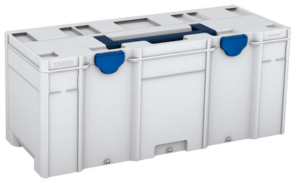 Systainer³ XXL 337, Light Grey with Sapphire Blue lid handle and Signal Blue catches
