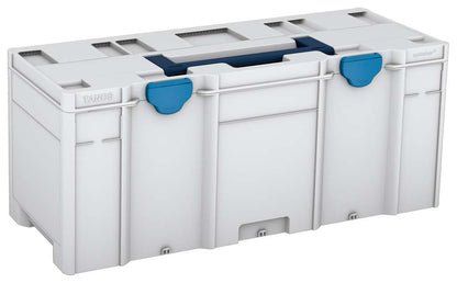 Systainer³ XXL 337, Light Grey with Sapphire Blue lid handle and Sky Blue catches