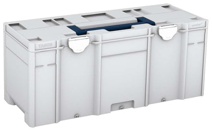 Systainer³ XXL 337, Light Grey with Sapphire Blue lid handle and White catches