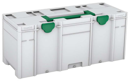 Systainer³ XXL 337, Light Grey with Signal Green lid handle and Signal Green catches