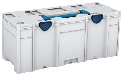 Systainer³ XXL 337, Light Grey with Sky Blue lid handle and Sapphire Blue catches