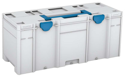 Systainer³ XXL 337, Light Grey with Sky Blue lid handle and Sky Blue catches