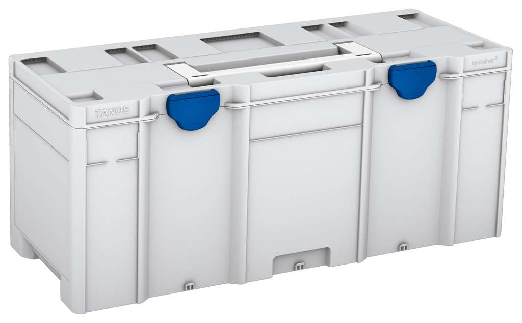 Systainer³ XXL 337, Light Grey with White lid handle and Signal Blue catches
