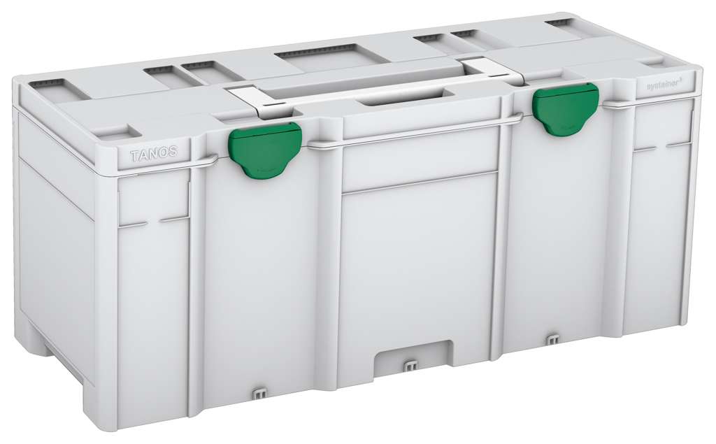 Systainer³ XXL 337, Light Grey with White lid handle and Signal Green catches