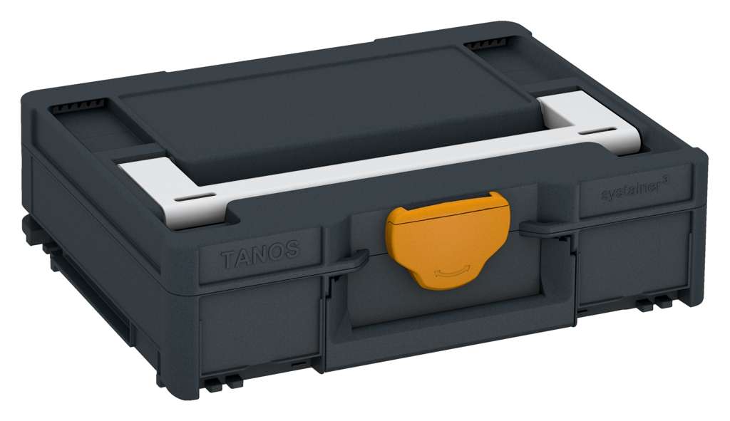 Systainer³ M 112, Anthracite with Light Grey lid handle and Daffodil Yellow catches