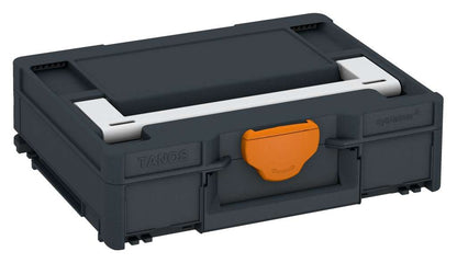 Systainer³ M 112, Anthracite with Light Grey lid handle and Deep Orange catches