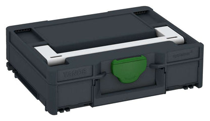 Systainer³ M 112, Anthracite with Light Grey lid handle and Emerald Green catches