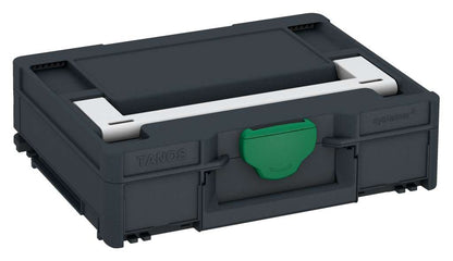Systainer³ M 112, Anthracite with Light Grey lid handle and Signal Green catches