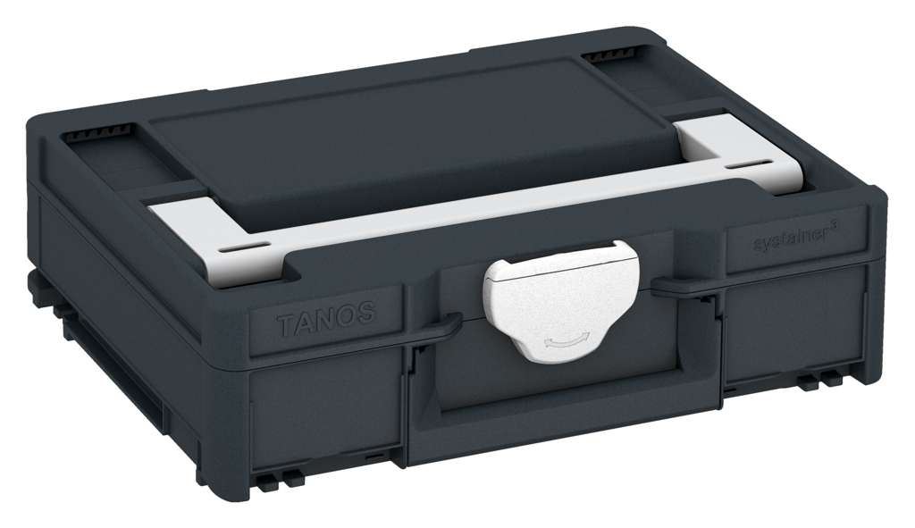 Systainer³ M 112, Anthracite with Light Grey lid handle and White catches
