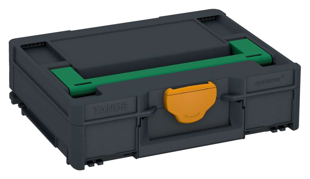 Systainer³ M 112, Anthracite with Signal Green lid handle and Daffodil Yellow catches