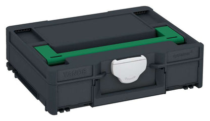 Systainer³ M 112, Anthracite with Signal Green lid handle and Light Grey catches