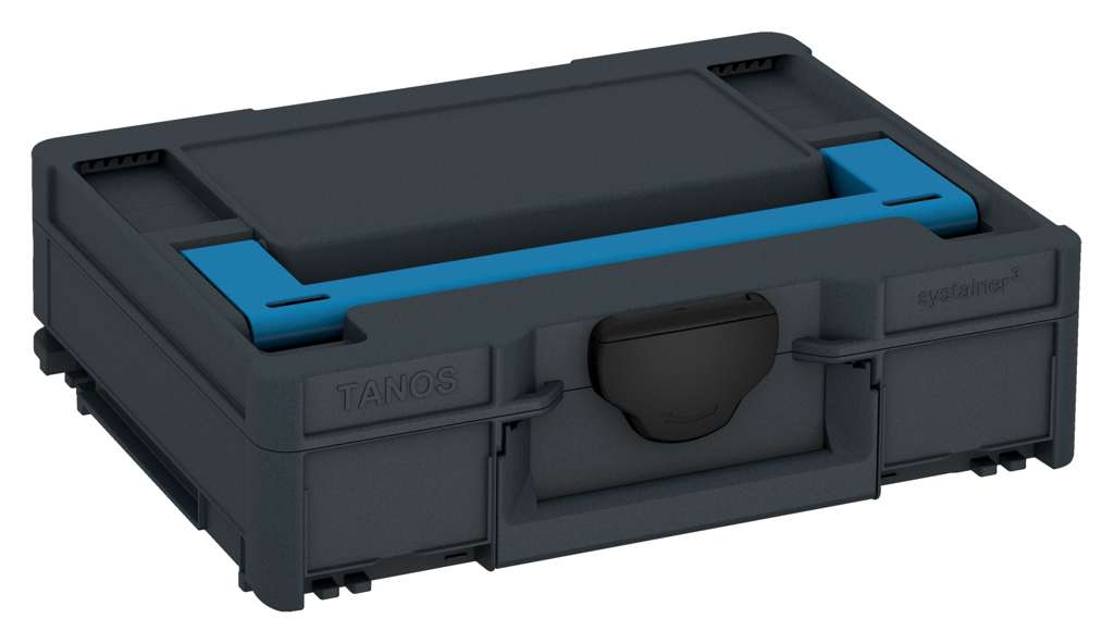 Systainer³ M 112, Anthracite with Sky Blue lid handle and Black catches