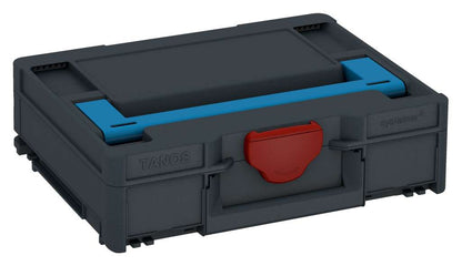 Systainer³ M 112, Anthracite with Sky Blue lid handle and Carmine Red catches