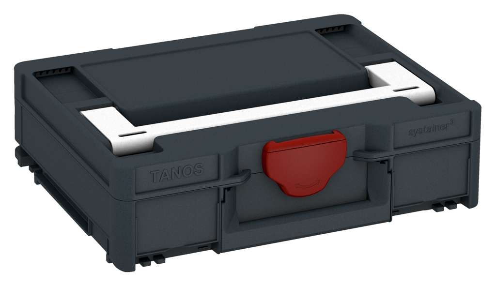 Systainer³ M 112, Anthracite with White lid handle and Carmine Red catches