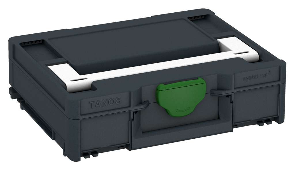 Systainer³ M 112, Anthracite with White lid handle and Emerald Green catches