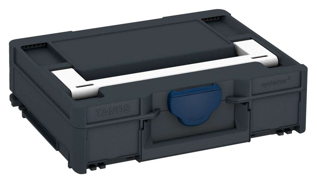 Systainer³ M 112, Anthracite with White lid handle and Sapphire Blue catches