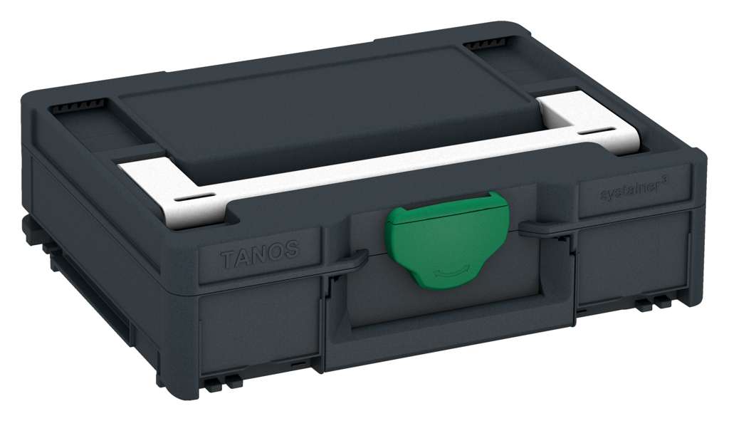 Systainer³ M 112, Anthracite with White lid handle and Signal Green catches