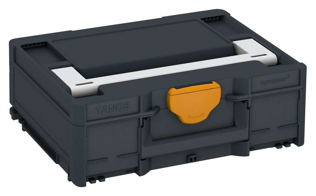 Systainer³ M 137, Anthracite with Light Grey lid handle and Daffodil Yellow catches