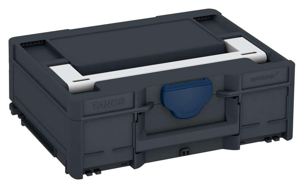 Systainer³ M 137, Anthracite with Light Grey lid handle and Sapphire Blue catches