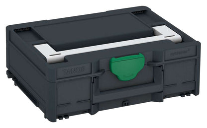 Systainer³ M 137, Anthracite with Light Grey lid handle and Signal Green catches
