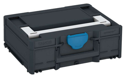 Systainer³ M 137, Anthracite with Light Grey lid handle and Sky Blue catches