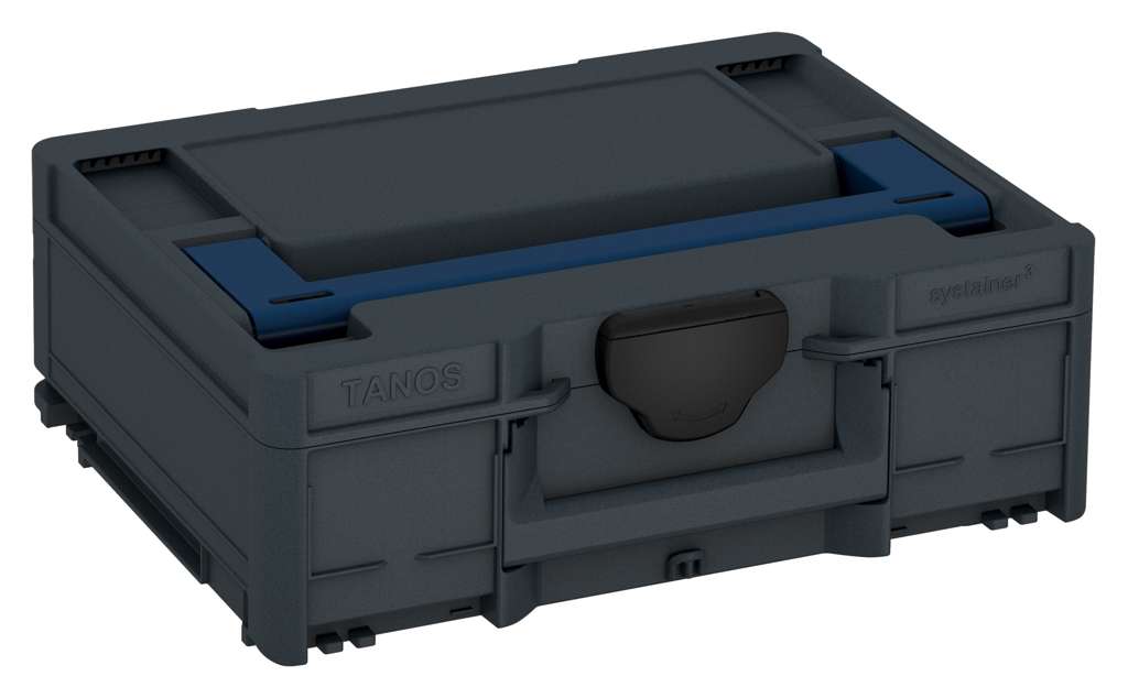 Systainer³ M 137, Anthracite with Sapphire Blue lid handle and Black catches