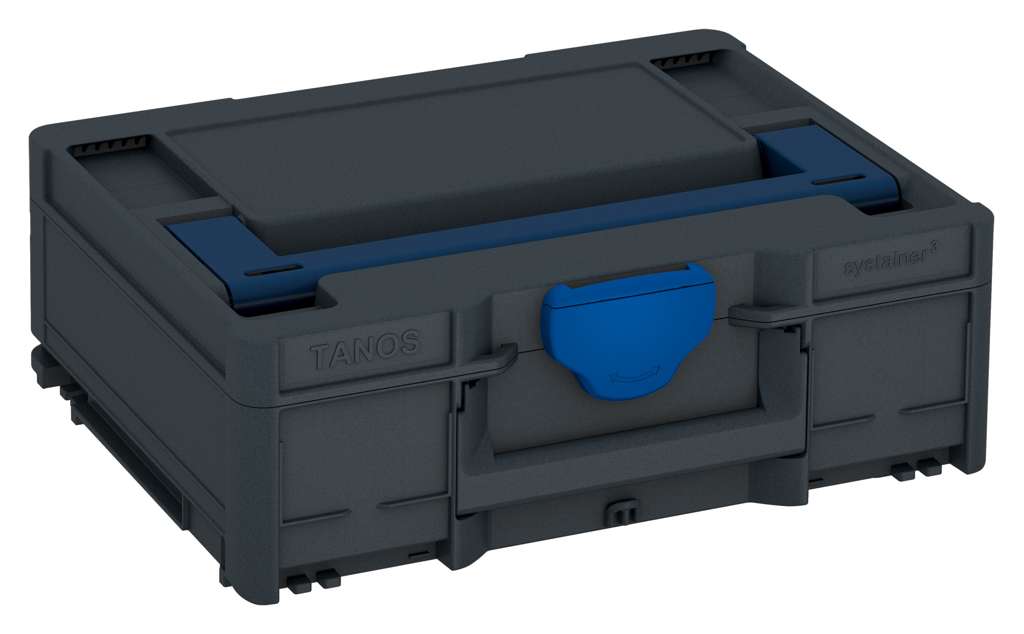 Systainer³ M 137, Anthracite with Sapphire Blue lid handle and Signal Blue catches