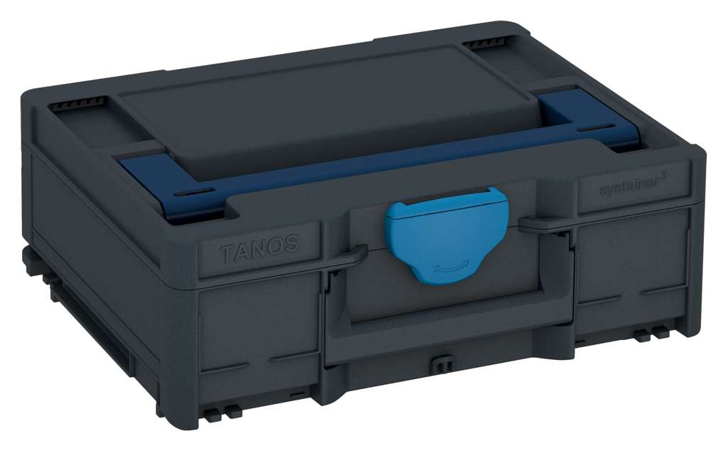 Systainer³ M 137, Anthracite with Sapphire Blue lid handle and Sky Blue catches