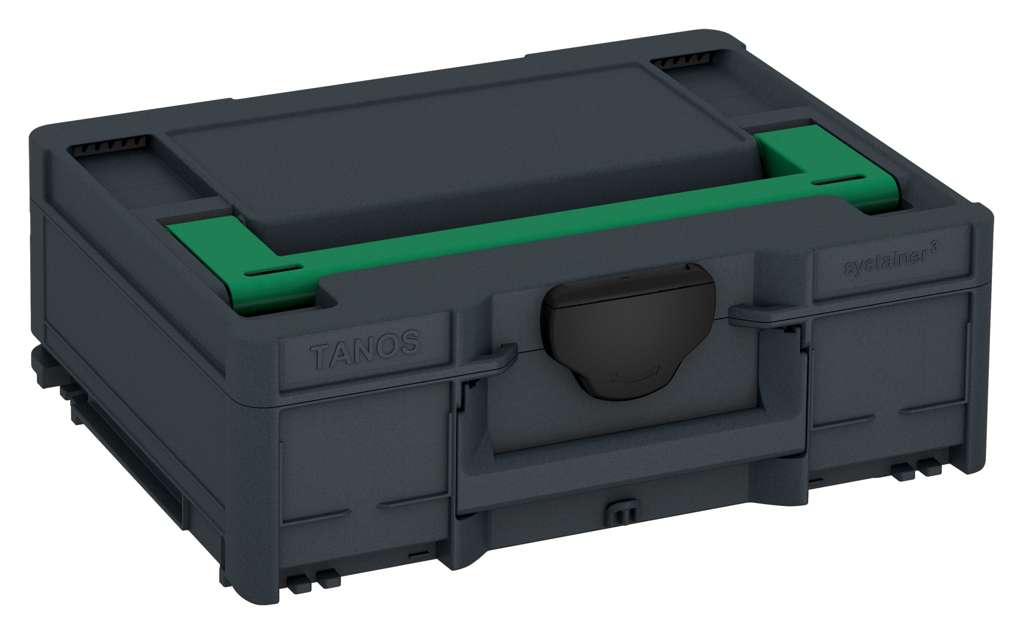 Systainer³ M 137, Anthracite with Signal Green lid handle and Black catches