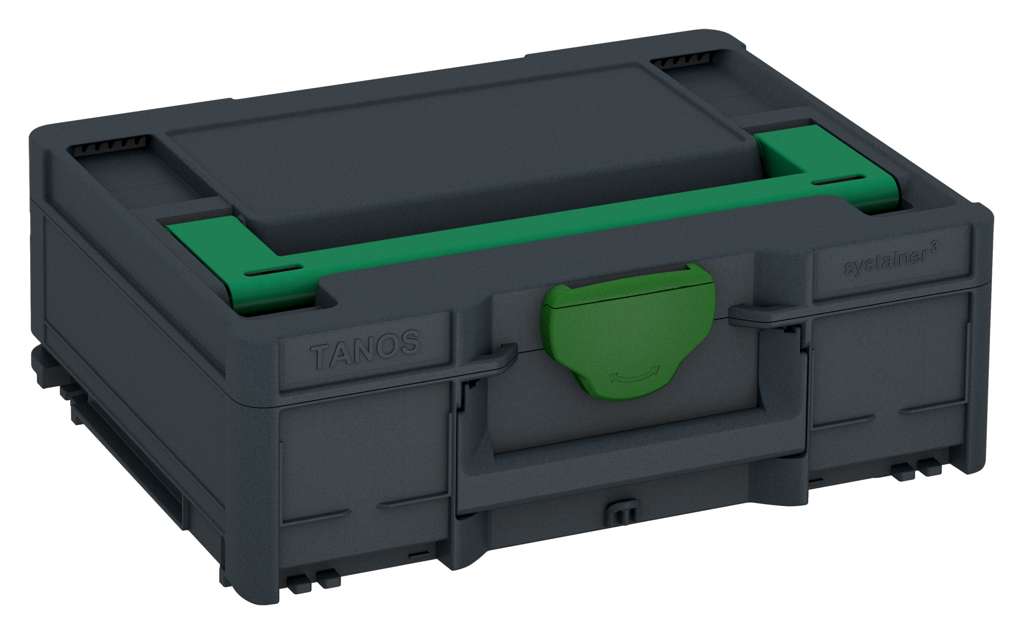 Systainer³ M 137, Anthracite with Signal Green lid handle and Emerald Green catches