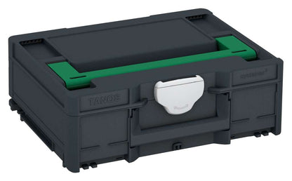 Systainer³ M 137, Anthracite with Signal Green lid handle and Light Grey catches