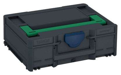 Systainer³ M 137, Anthracite with Signal Green lid handle and Sapphire Blue catches