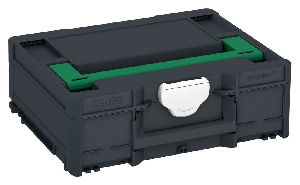 Systainer³ M 137, Anthracite with Signal Green lid handle and White catches