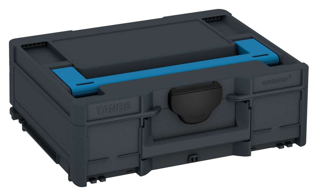 Systainer³ M 137, Anthracite with Sky Blue lid handle and Black catches