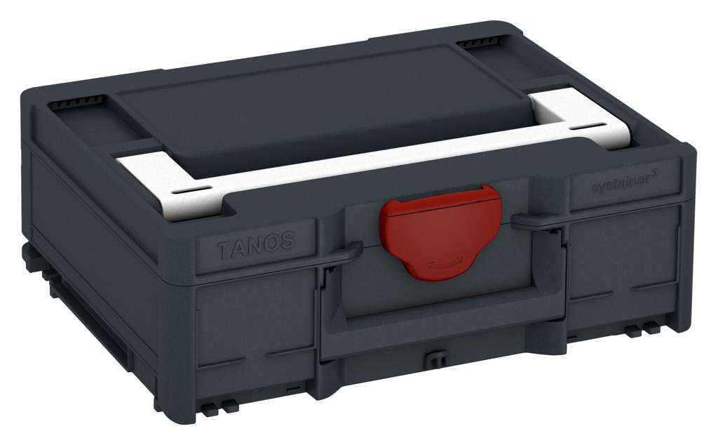 Systainer³ M 137, Anthracite with White lid handle and Carmine Red catches