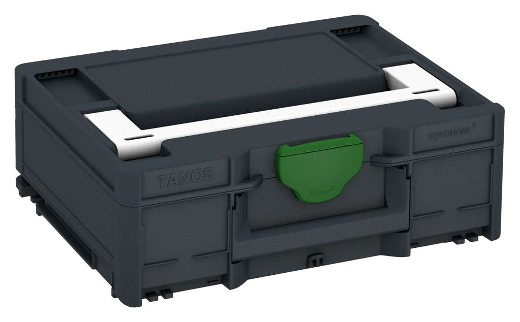 Systainer³ M 137, Anthracite with White lid handle and Emerald Green catches