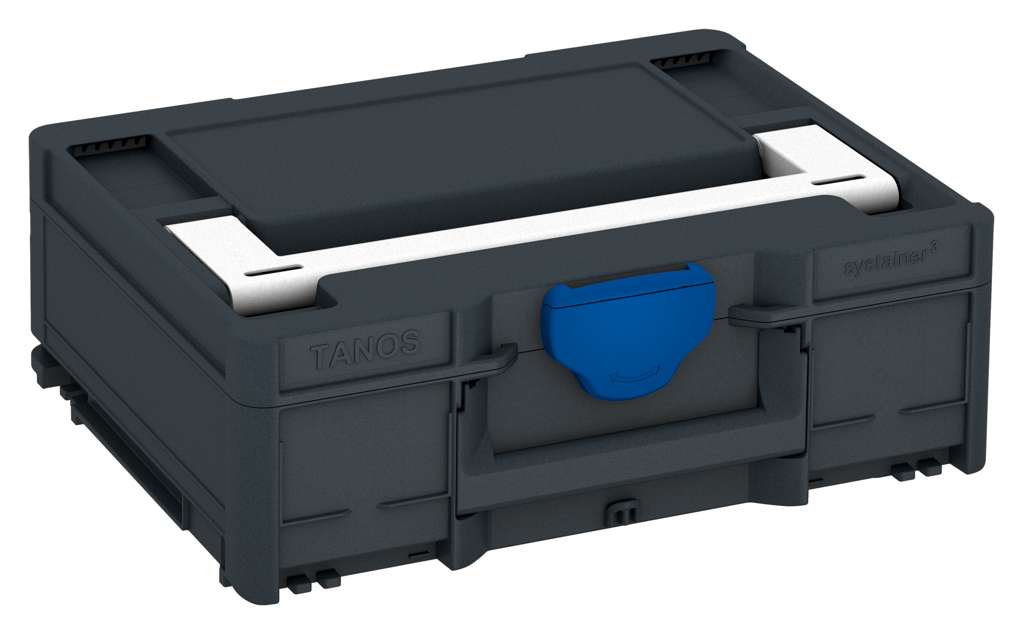 Systainer³ M 137, Anthracite with White lid handle and Signal Blue catches