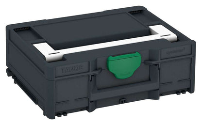 Systainer³ M 137, Anthracite with White lid handle and Signal Green catches