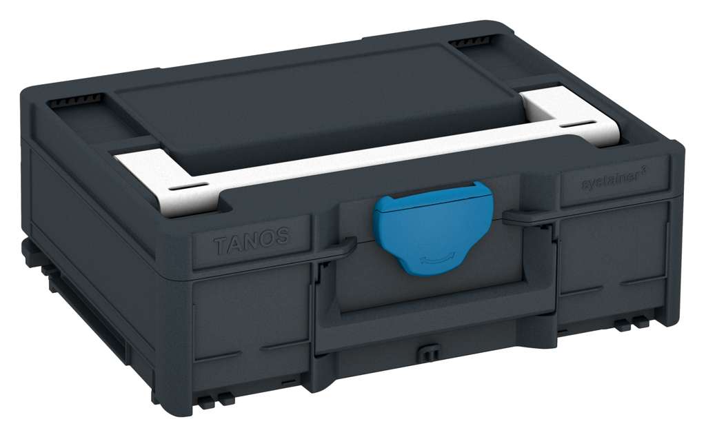 Systainer³ M 137, Anthracite with White lid handle and Sky Blue catches