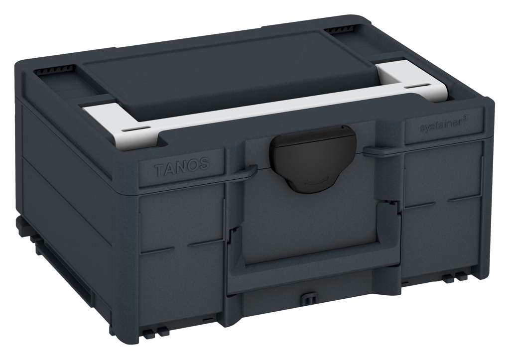 Systainer³ M 187, Anthracite with Light Grey lid handle and Black catches
