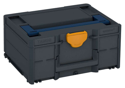 Systainer³ M 187, Anthracite with Sapphire Blue lid handle and Daffodil Yellow catches