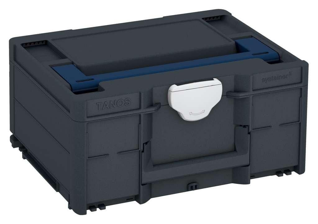 Systainer³ M 187, Anthracite with Sapphire Blue lid handle and Light Grey catches